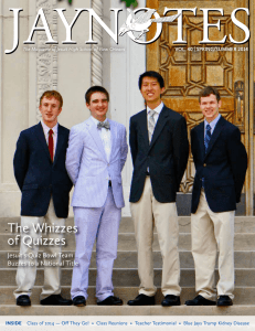 The Whizzes of Quizzes - Jesuit High School of New Orleans