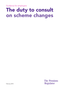 the duty to consult on scheme changes