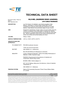 technical data sheet