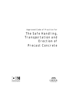 Approved Code of Practice for the Safe Handling, Transportation