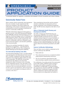 Seismically Rated Fans