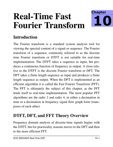 Real-Time Fast Fourier Transform