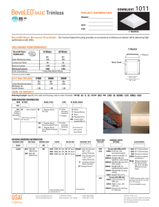 Spec Sheet - USAI Lighting