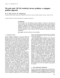 The pole-pole 3-D Dc-resistivity inverse problem