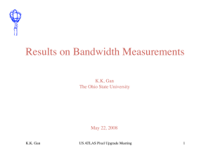 Results on Bandwidth Measurements - Physics