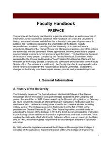 Faculty Handbook - Office of the Provost and Executive Vice President