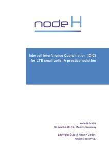 Intercell Interference Coordination (ICIC) for LTE small cells - Node-H