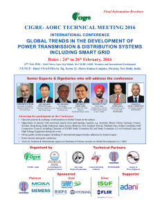 CIGRE- AORC TEChnICAl MEETInG 2016