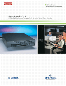 Liebert PowerSure® PSI - Emerson Network Power
