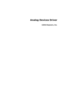 Analog Devices Driver