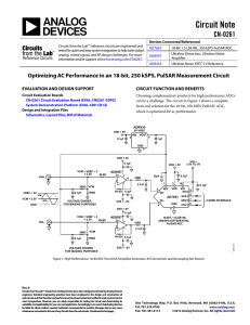 Analog Devices EVAL-CN0261-SDPZ Datasheet