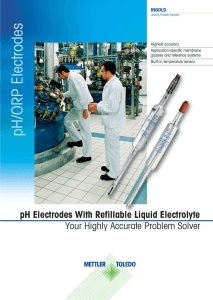 FF pH Liquid Electrodes, english