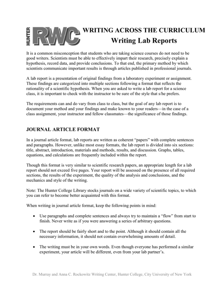 writing-lab-reports