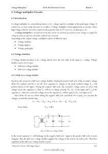 6. Voltage multiplier Circuits www.edutalks.org