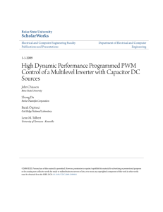 High Dynamic Performance Programmed PWM