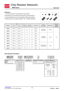 MNR series : Resistors