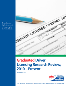 Graduated Driver Licensing Research Review, 2010