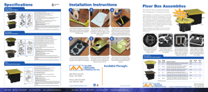 Floor Box Assemblies - Allied Moulded Products, Inc.