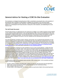 General Advice for Hosting a CCNE On