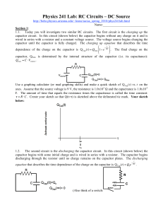 RC Circuits – DC Source