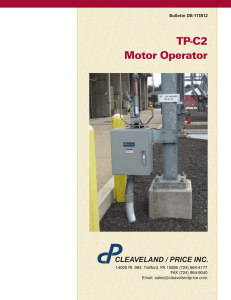 TP-C2 Motor Operator - Cleaveland/Price Inc.