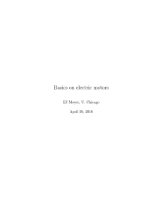 Basics on electric motors