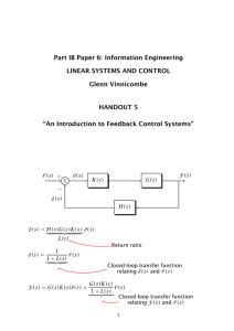 Part IB Paper 6: Information Engineering LINEAR SYSTEMS AND