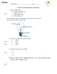 Electric Circuits Summative Assessment 4. Draw a complete circuit