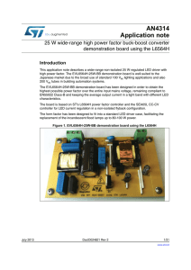 25 W wide-range high power factor buck