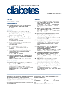 A JOURNAL OF THE AMERICAN DIABETES ASSOCIATION August