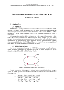 Electromagnetic Simulations for the PETRA III BPMs - MDI