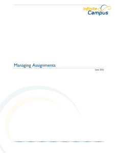 Managing Assignments - Whitley County Schools