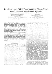 Benchmarking of Grid Fault Modes in Single-Phase Grid