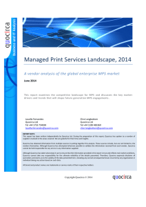 to read Quocirca Managed Print Services Landscape, 2014