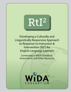 Developing a Culturally and Linguistically Responsive