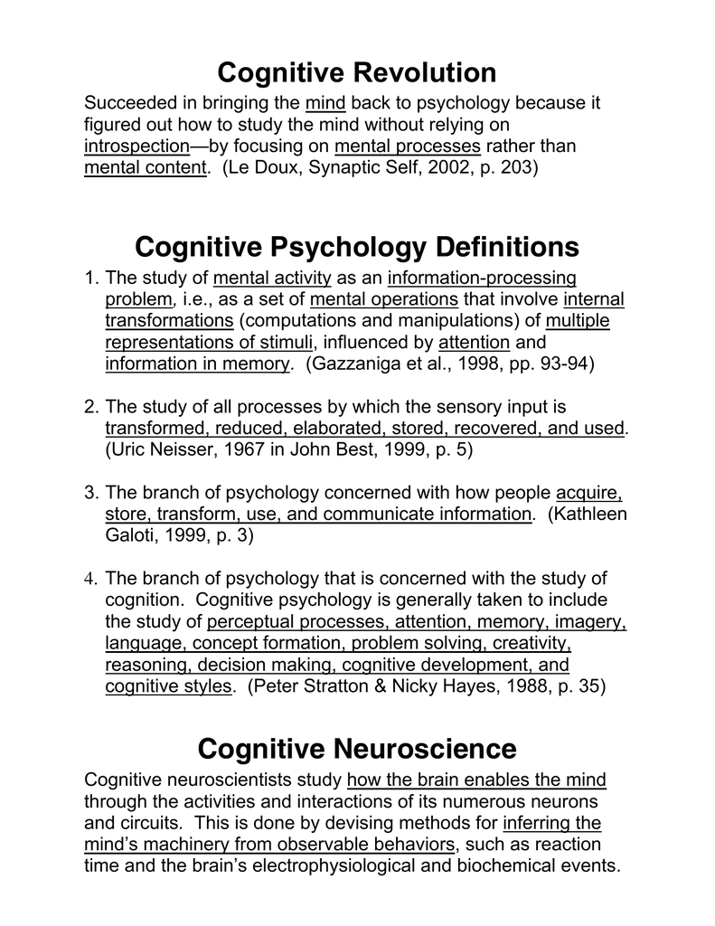 Definition of 2024 cognitive development