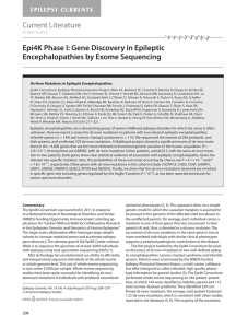 Gene Discovery in Epileptic Encephalopathies by Exome Sequencing