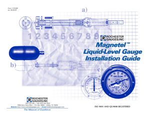 Magnetel Liquid-Level Gauge Installation Guide