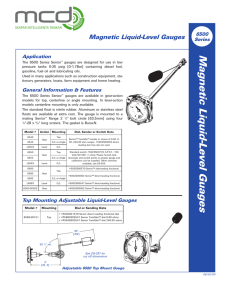 Magnetic Liquid-Level Gauges Magnetic Liquid-Level