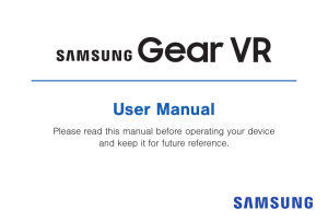SM-R322 Gear VR User Manual