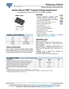 TPC6.8 thru TPC51A Surface Mount PAR® Transient