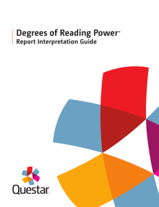 Degrees of Reading Power