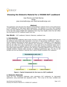 Choosing the Dielectric Material for a V93000 DUT