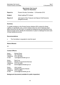 7. Street Lighting PFI Contract