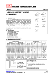 LR3965L-AD-TQ5-R - Unisonic Technologies Co., Ltd.