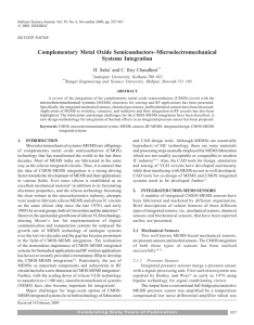 Complementary Metal Oxide Semiconductors