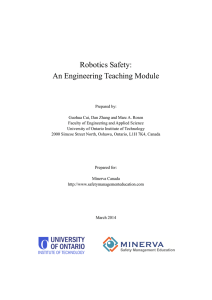 Robotics Safety Teaching Module Supplemental Report