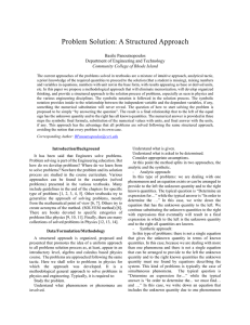Basile Panoutsopoulos, “Problem Solution: A Structured Approach”
