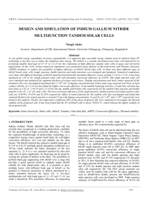 design and simulation of indium gallium nitride