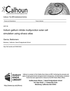 Indium gallium nitride multijunction solar cell simulation using